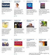 Examples of Facebook ads